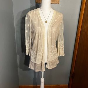 Maurice’s Cream Lace Cardigan